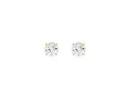 Moissanite 8mm Stud Earrings