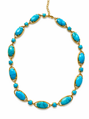 Turquoise heishi necklace