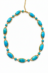 Turquoise heishi necklace