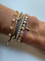 3mm heart plate bracelet