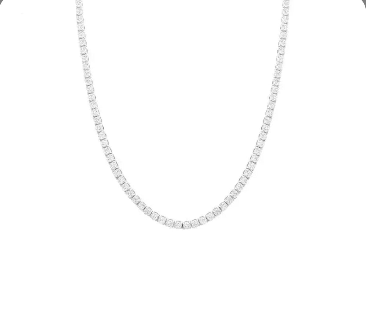 Moissanite Riviera necklace
