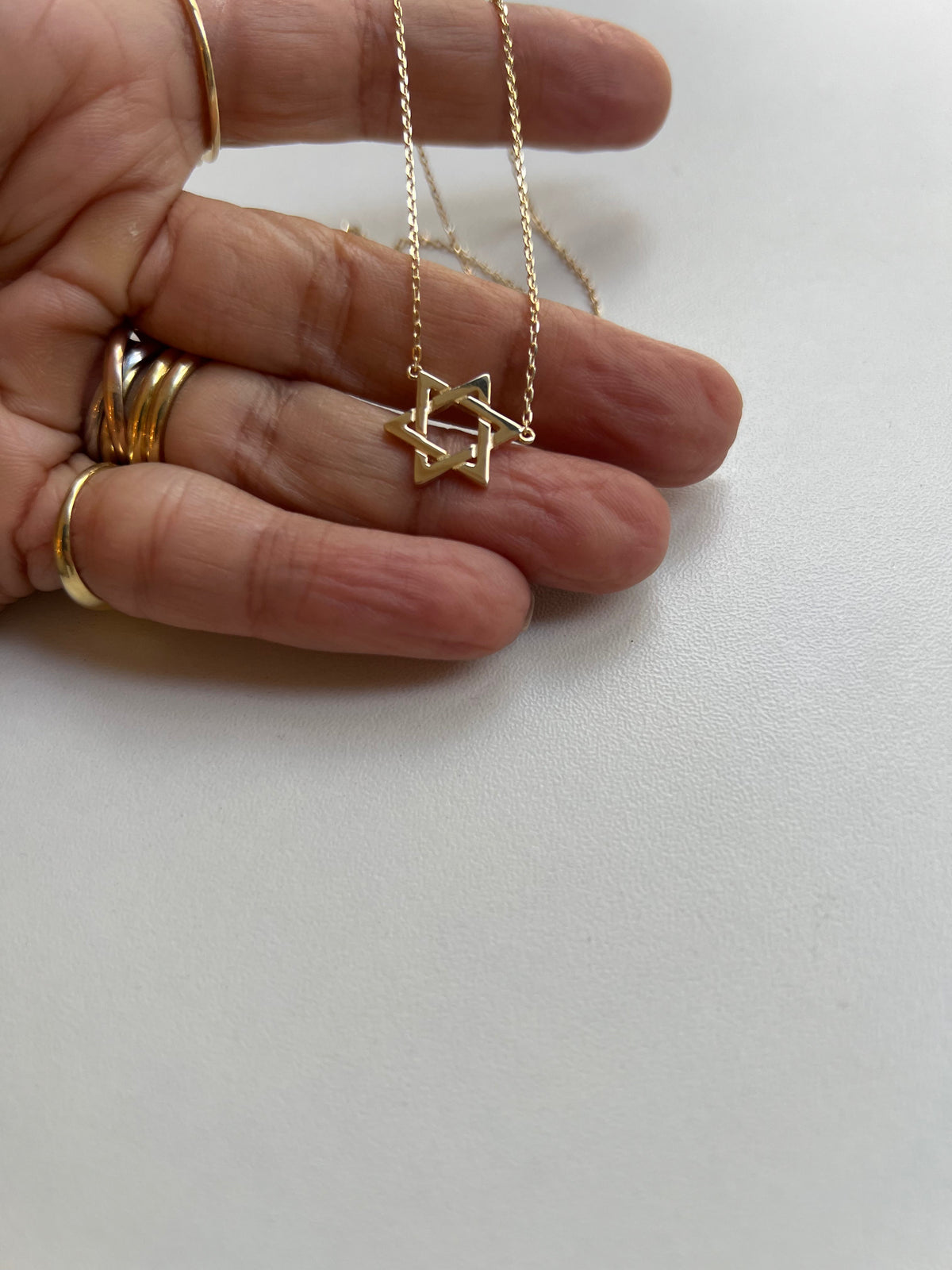 Star of David necklace