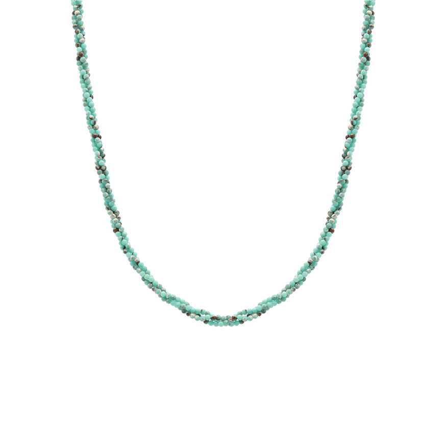 Torsade natural stone necklace