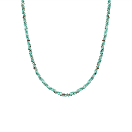 Torsade natural stone necklace