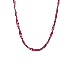 Torsade natural stone necklace