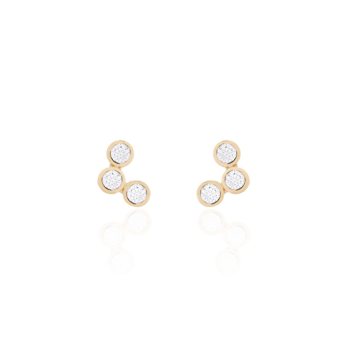 Dot Shine moissanite earring