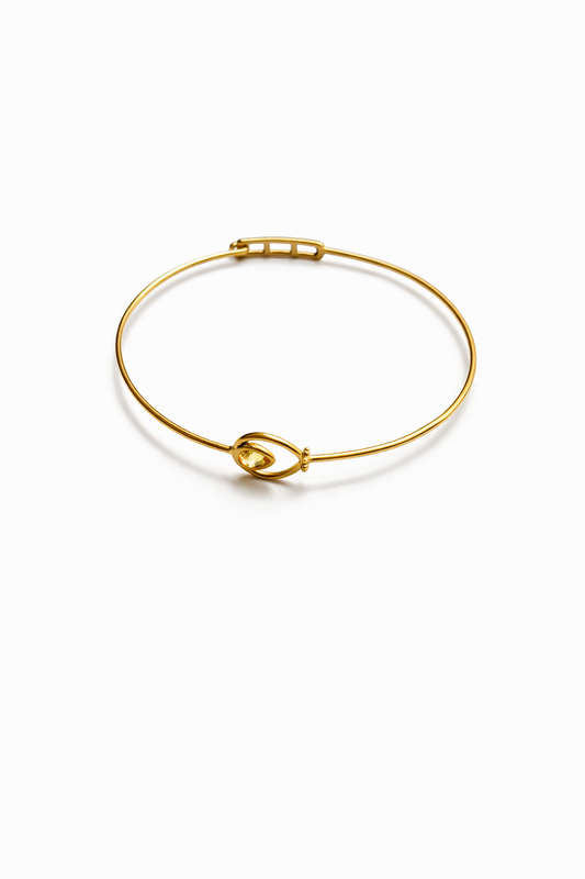 Saphira yellow gold bracelet