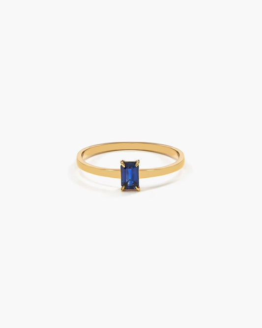 Anel Bleu - ouro 18k - safira azul - Helen Gordilho