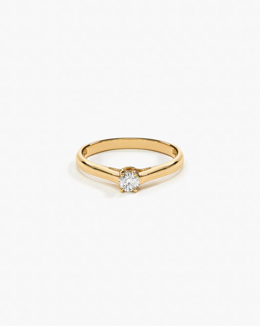 Anel Briller - ouro 18k - brilhante de 0,16ct - Helen Gordilho