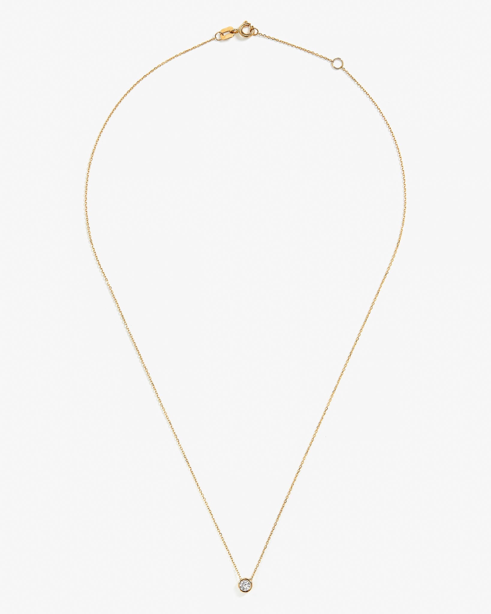 Colar ponto de luz de brilhante ouro 18k (3,0mm) - Helen Gordilho