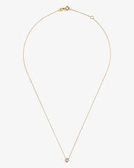 Colar ponto de luz de brilhante ouro 18k (3,0mm) - Helen Gordilho